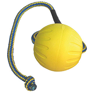 Balle education jouet flottant Foam avec corde Starmark - L Travail à l'eau