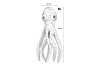 Peluche pieuvre 43cm