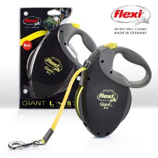 Laisse à enrouleur «Flexi GIANT medium» pour berger allemand-L56