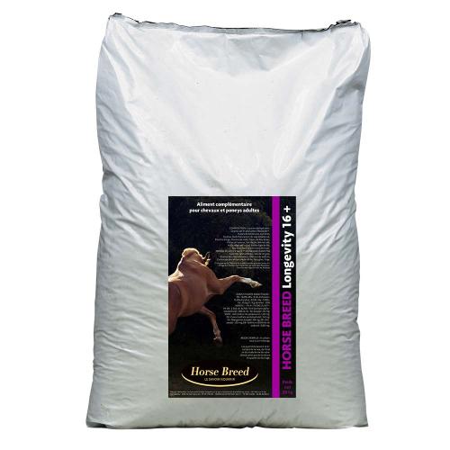 Aliment floconné fibreux HORSE BREED LONGEVITY 16+ - sac de 20 kg