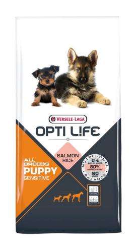 Opti Life Puppy Sensitive saumon 12.5kg