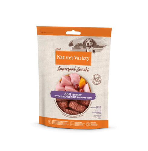 Nature's Variety Snacks Dinde Cramberries Potiron 85g