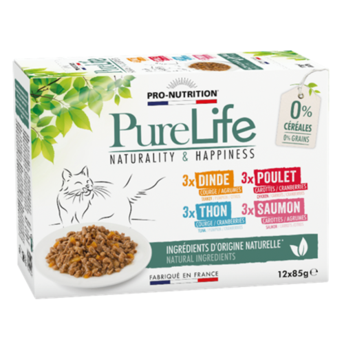 PureLife - Pâtée pour chat multi saveurs